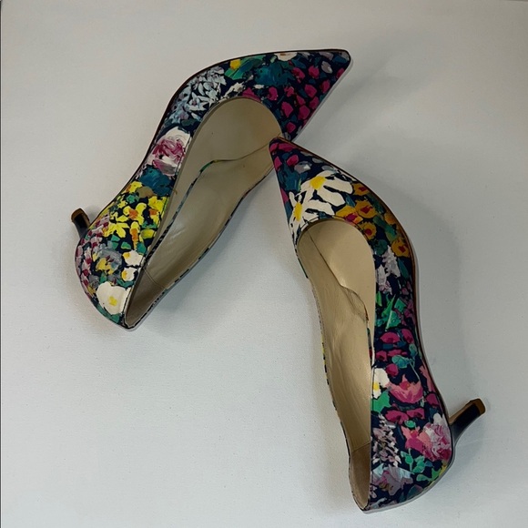 EUC Butter Luxury Italian Floral Women's Heels Size 7 - Picture 5 of 6